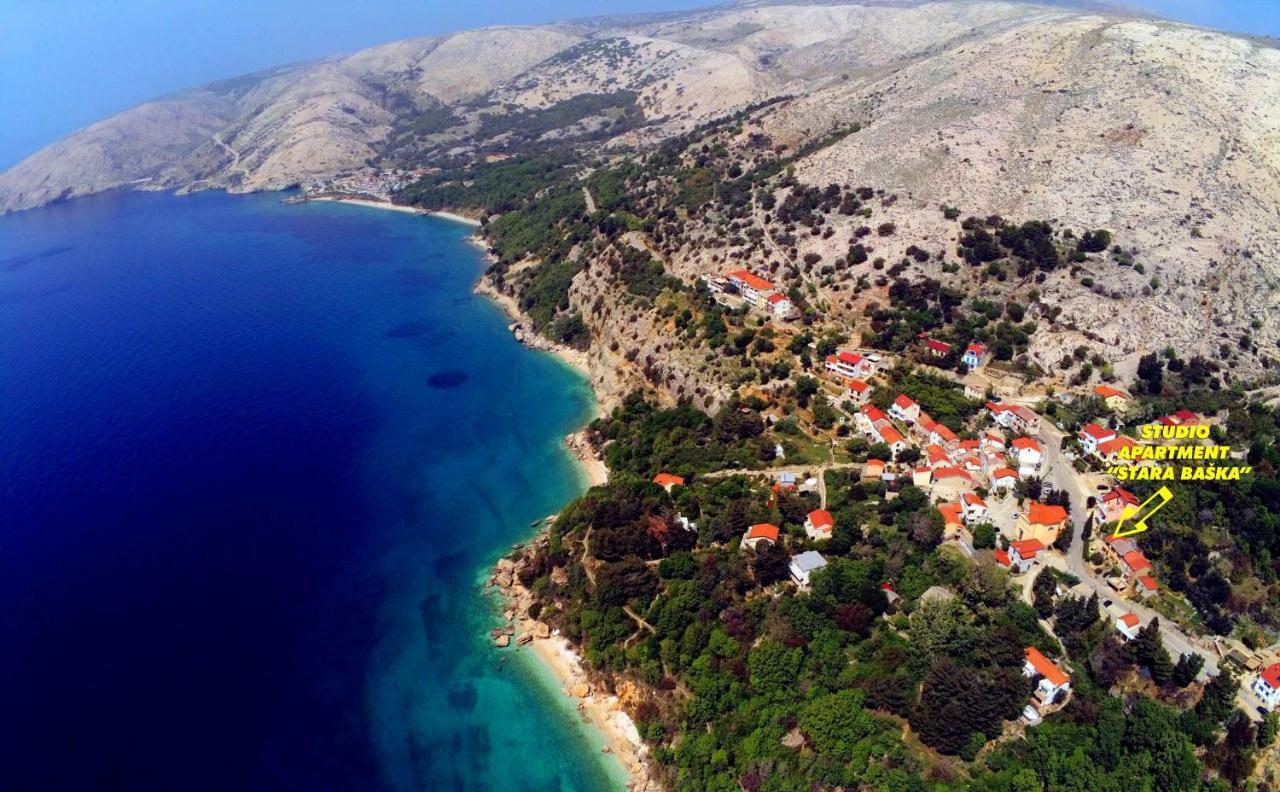 Studio Apartman Stara Baška Kültér fotó