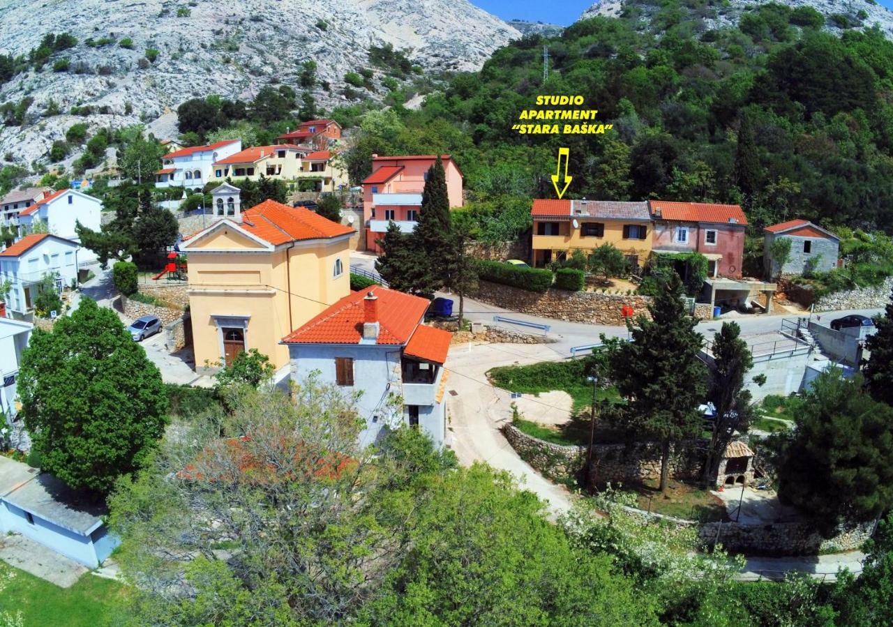 Studio Apartman Stara Baška Kültér fotó